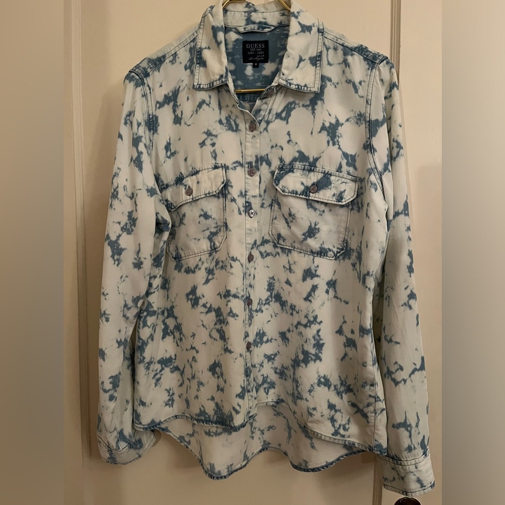 GUESS Tie-Dye Stonewashed look blouse